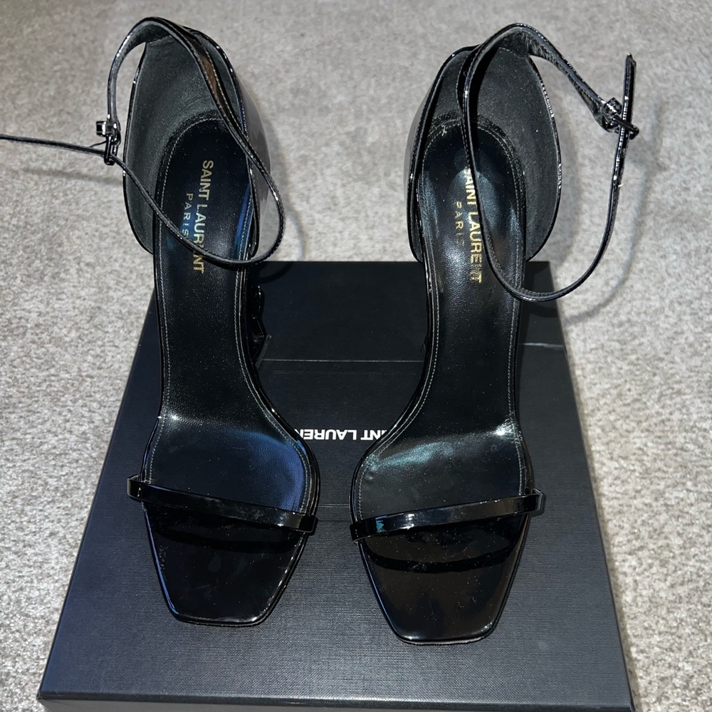 Saint Laurent Opyum 110 Patent Sandal